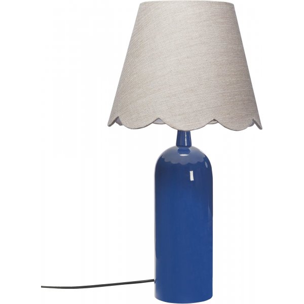 Carter Tischlampe - Blau/Leinen - 46 cm Carter Tischlampe - Blau/Leinen - 46 cm