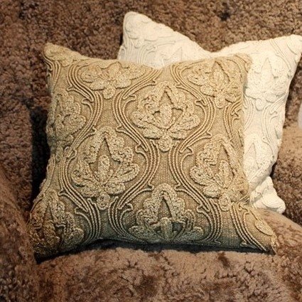 Rakel-Kissenbezug 45 x 45 cm - Braun