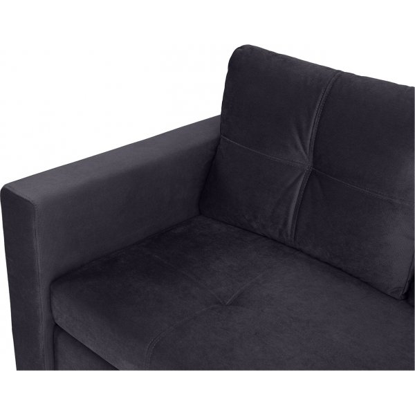 Bunio 2-Sitzer Schlafsofa - Schwarz