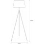 Stativ-Stehlampe - Wei/Rot