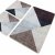 Shards Badezimmerteppich-Set (3 Stck) - Beige - 60 x 100 cm (1 Stck)/ 50 x 60 cm (2 Stck)