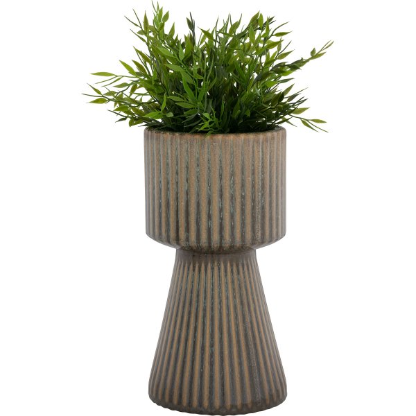 Kuglu-Topf Braun/Blau 15 cm