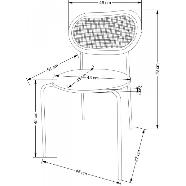 Cadeira Esszimmerstuhl 524 - Dunkelrot Cadeira Esszimmerstuhl 524 - Dunkelrot