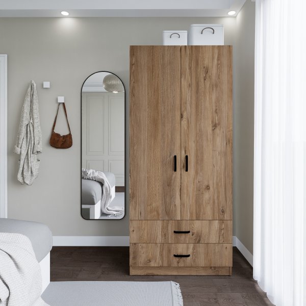 Yaman Kleiderschrank 80 x 47 x 182 cm - Kiefer