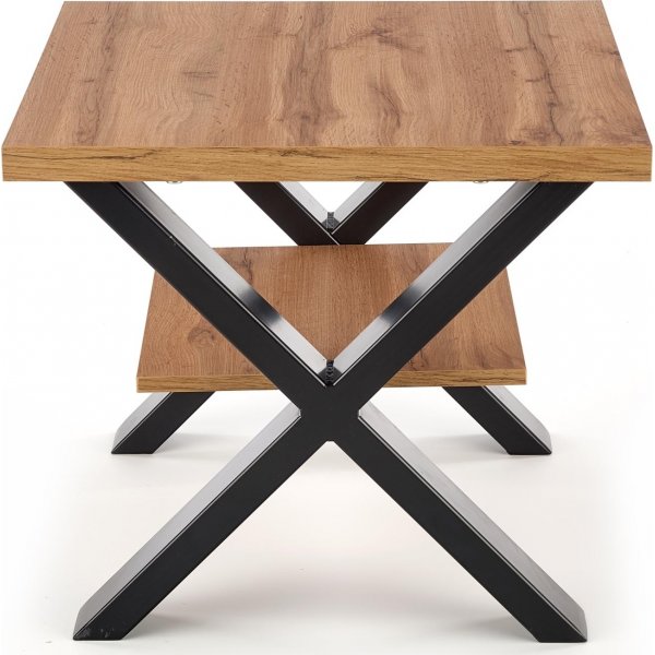 Kasady Couchtisch 65 cm - Wotan Eiche/schwarz