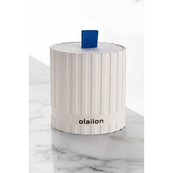 Sutun-Duftkerze - Weiß/Blau Sutun-Duftkerze - Weiß/Blau