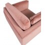 Sessel Savanna - Rosa (Samt) / Beine aus Messing