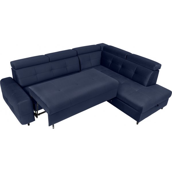 Matras Ecksofa mit offenem Ende rechts - Blau Matras Ecksofa mit offenem Ende rechts - Blau