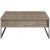 Lux Couchtisch 90 x 60 cm - Walnuss/Silber