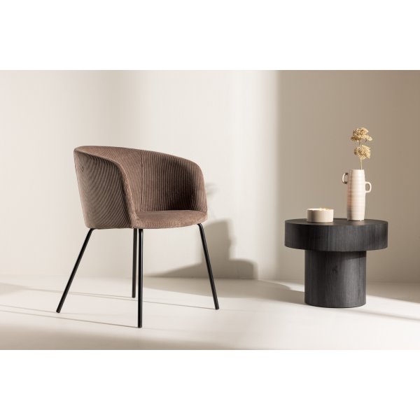 Berit Esszimmerstuhl - Brauner Cord