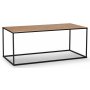 Mio Couchtisch 120 x 60 cm - Eiche / Schwarz