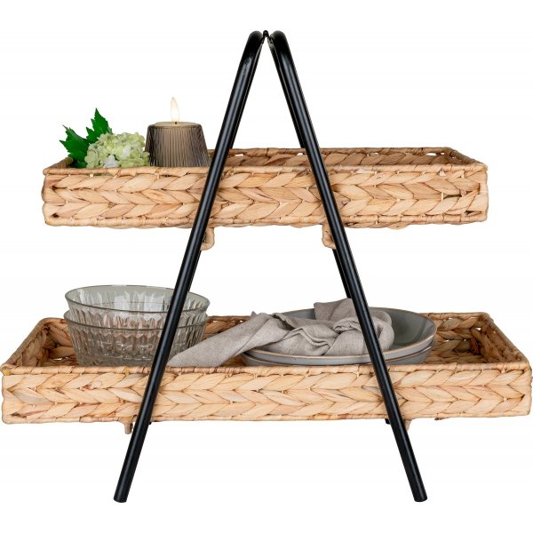 Alfaro Tablett - Schwarz/Beige