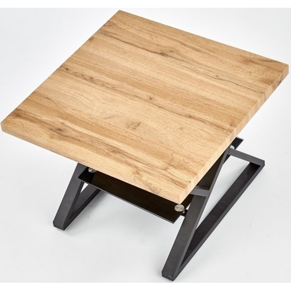 Catja Couchtisch 60 cm - Eiche/schwarz Catja Couchtisch 60 cm - Eiche/schwarz