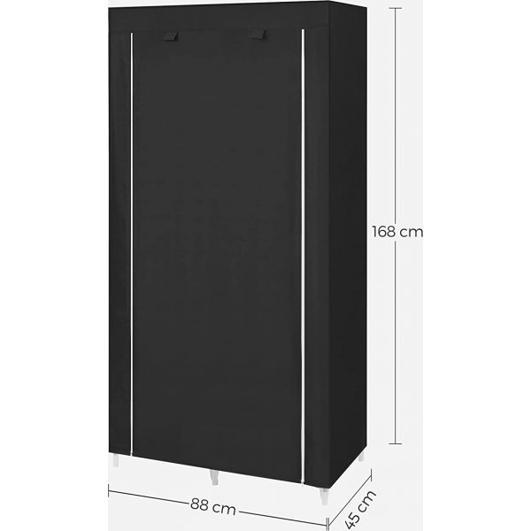 Kleiderschrank Katerina 88 x 168 cm - Schwarz Kleiderschrank Katerina 88 x 168 cm - Schwarz