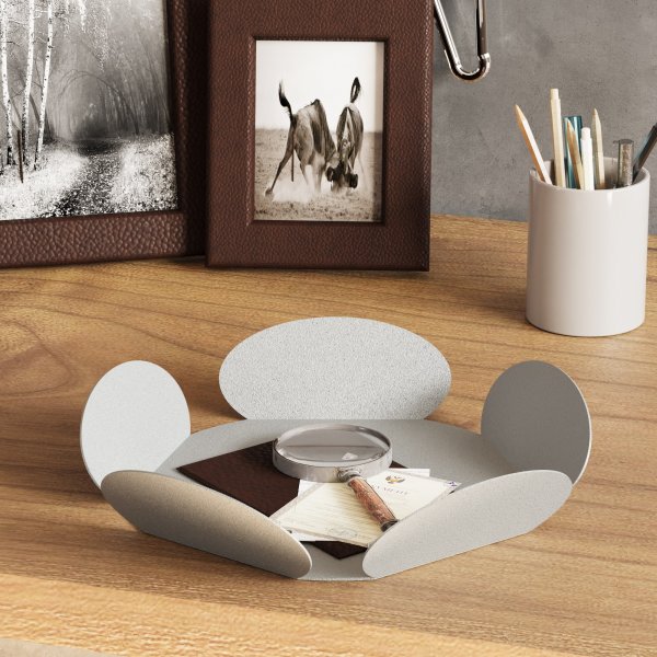 Dekorative Schale Rodos - Hellgrau Dekorative Schale Rodos - Hellgrau