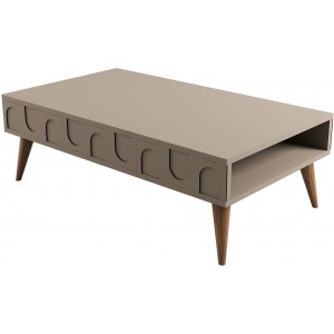 Lyon Couchtisch 105 x 60 cm - Braun/Walnuss