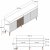 Milan Sideboard 160 cm - Nussbaum/weier Marmor