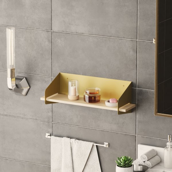 Brazo Wandregal 60 x 19 x 20 cm - Gold