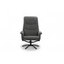 Basel Drehsessel + Fuhocker - Grau