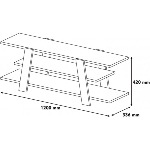Blumenmedienbank - Nussbaum/wei