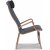 Lammet Sessel aus Canberragrauem Schaffell - Eiche braun gebeizt
