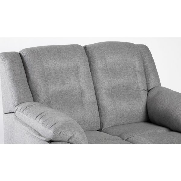 Vera 2-Sitzer-Sofa aus grauem Stoff
