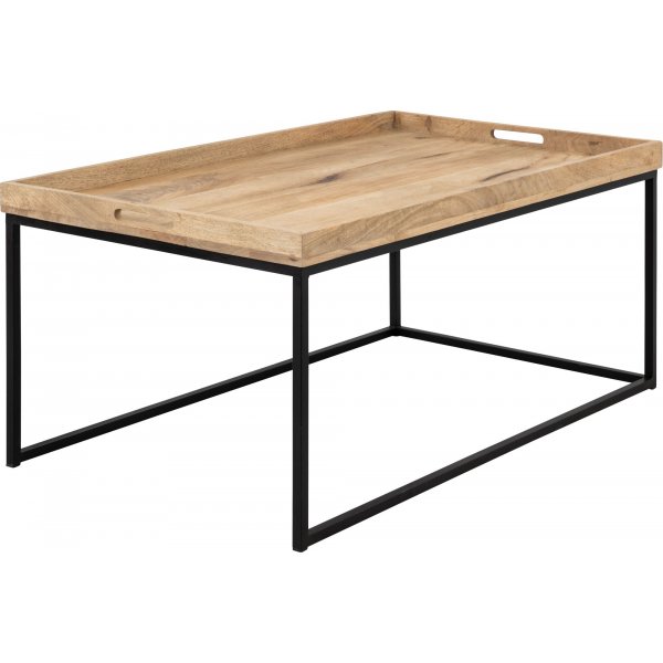 Tessa Couchtisch 120x70 cm - Holz/schwarz