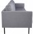 Eden 3-Sitzer XL Sofa - Stoff Grau + Mbelpflegeset fr Textilien