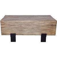 Wood Couchtisch - Natürliches Holz/schwarz Wood Couchtisch - Natürliches Holz/schwarz