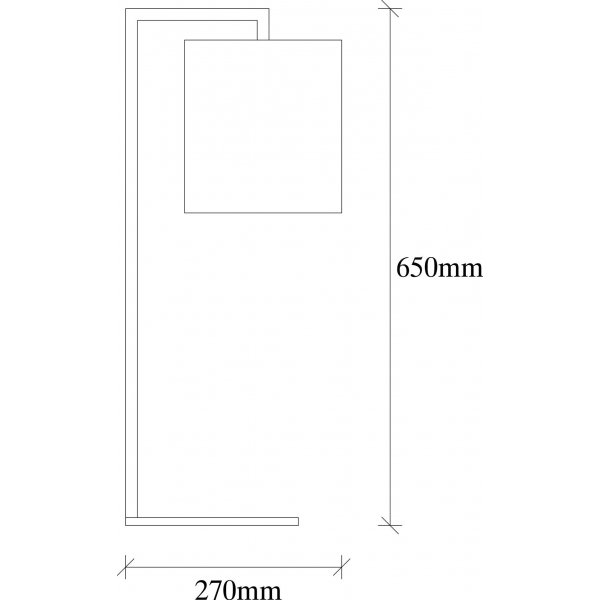 Profile Tischlampe - Wei�/Schwarz