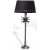 Tischlampe mit Palmenblatt H50cm - Altes Silber