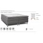 Cloud-Boxspringbett 7-Zonen-Tasche/Tasche (Grau) - Beliebige Breite