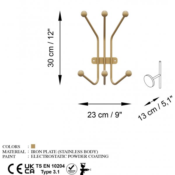 Ameisen-Kleiderbügel - Gold Ameisen-Kleiderbügel - Gold