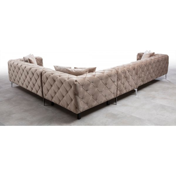 Ecksofa Como - Beige