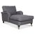 Howard Watford Deluxe Divan Sessel aus grauem Stoff + Mbelpflegeset fr Textilien