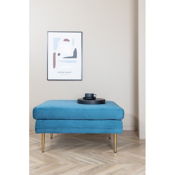 Savanna Hocker - Blauer Samt Savanna Hocker - Blauer Samt