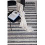 Teg Wollteppich - Marineblau/Grau