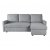 Cleo graues Diwansofa mit Stauraum + Mbelpflegeset fr Textilien