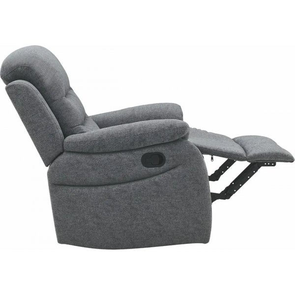 Relaxsessel aus grauem Stoff