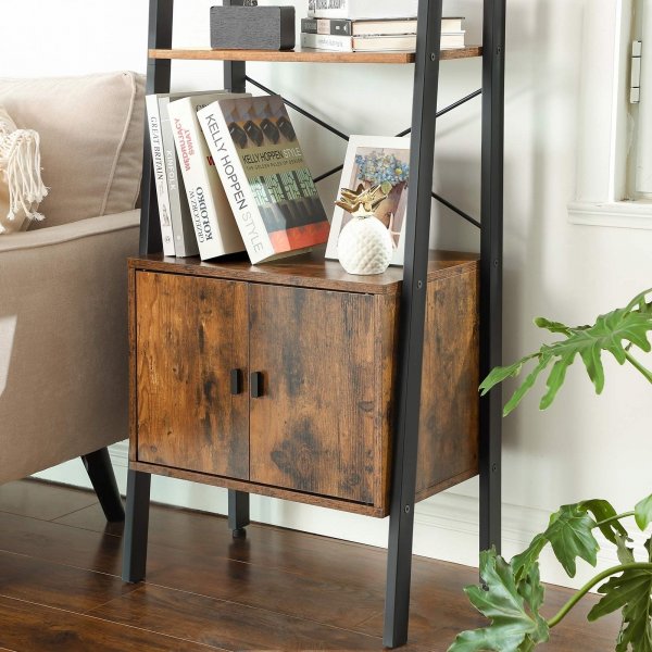 Roberto Leiterregal - Braun/Schwarz Roberto Leiterregal - Braun/Schwarz