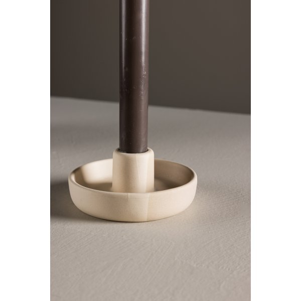 Otis Kerzenhalter - Beige/Grau
