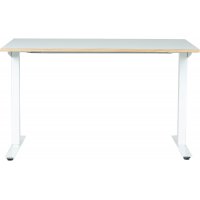 Keilschreibtisch verstellbarer Schreibtisch (Elektrisch) 120x80 cm - Weißes HPL (Hochdrucklaminat)