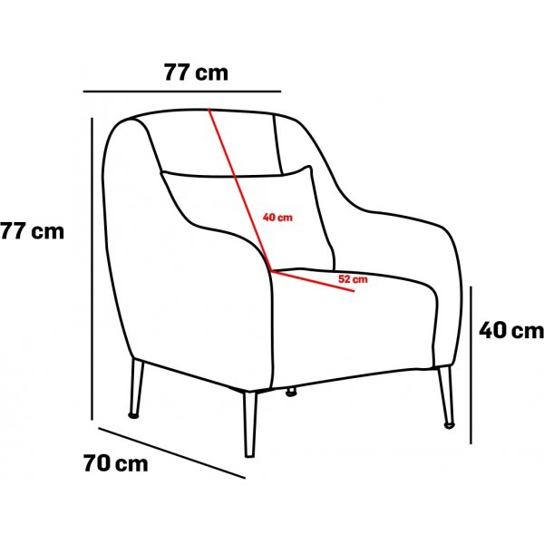 Venus-Sessel - Creme Venus-Sessel - Creme