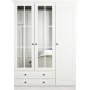 Capeto Kleiderschrank mit Spiegeltren, 135 cm - Wei