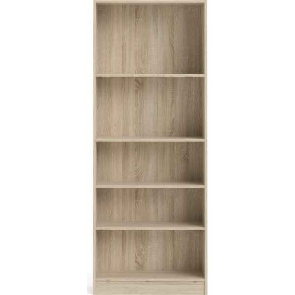 Einfaches hohes und breites B�cherregal - Eiche