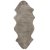 Lockiges Schaffell rund Sahara - 135 x 55 cm