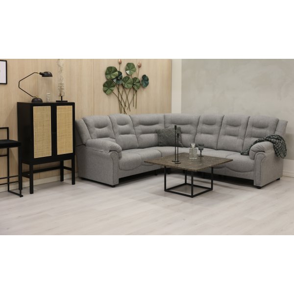 Ecksofa Peking - Grau + Fleckentferner fr Mbel