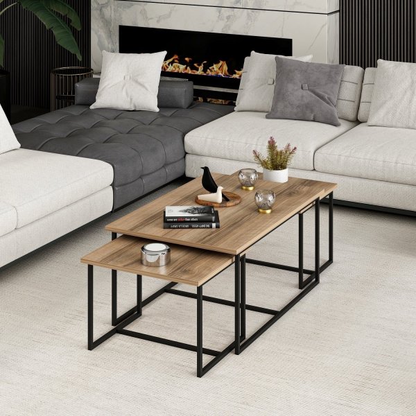 Levada-Tisch 52/90 x 45/60 cm - Walnuss