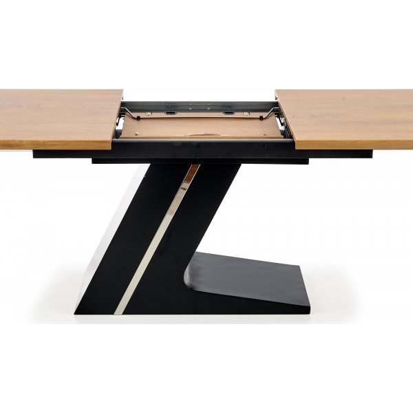 Becca Esstisch 160-220 cm - Eiche/schwarz Becca Esstisch 160-220 cm - Eiche/schwarz