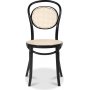 Bugholzstuhl No 10 Classic - Schwarz / Rattan